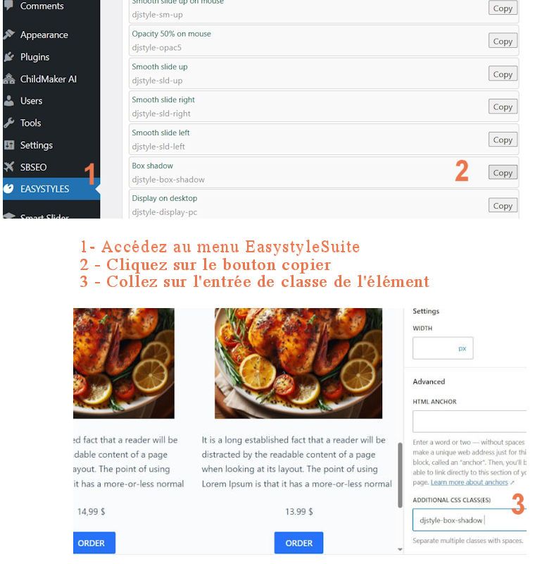 extension d'animation pour wordpress